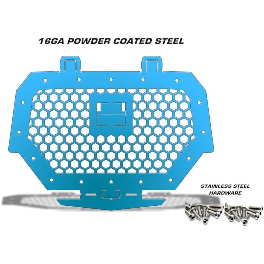 300 Industries Steel Grille Replacement Polaris RZR XP 1000 Ride Command Blue - Picture 2 of 2